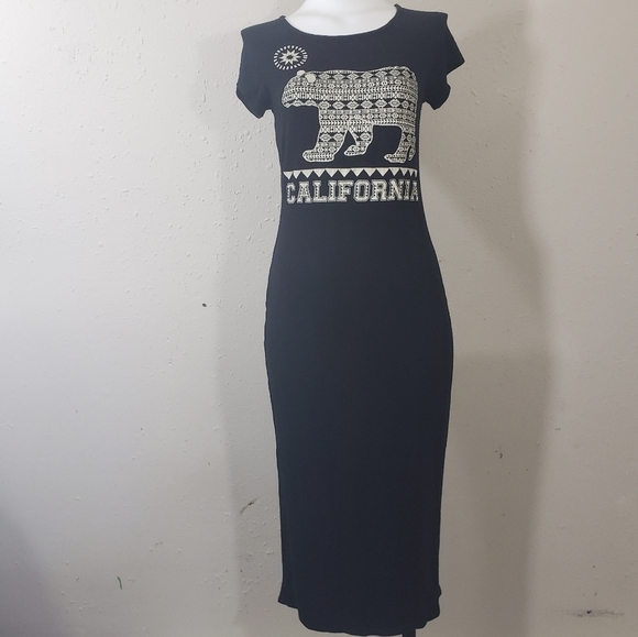 Happening in the present California bear midi dres - Picture 1 of 6